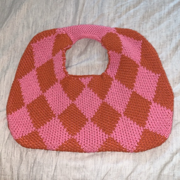 Geometric Knit Boho Hand Bag - Kopari - Picture 4 of 4